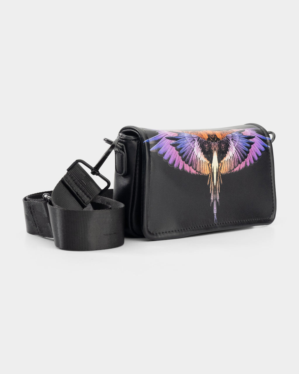County of Milan Mini Bag w/Strap Black/Orange Wings | COMAS260415