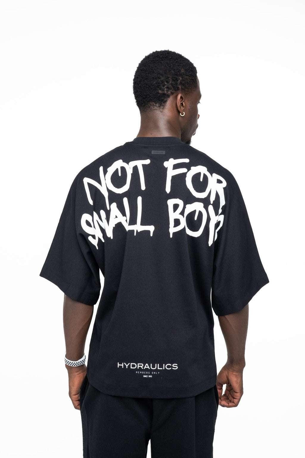 Hydraulics Men's Not For Small Boys Super Oversized T Shirt Black |