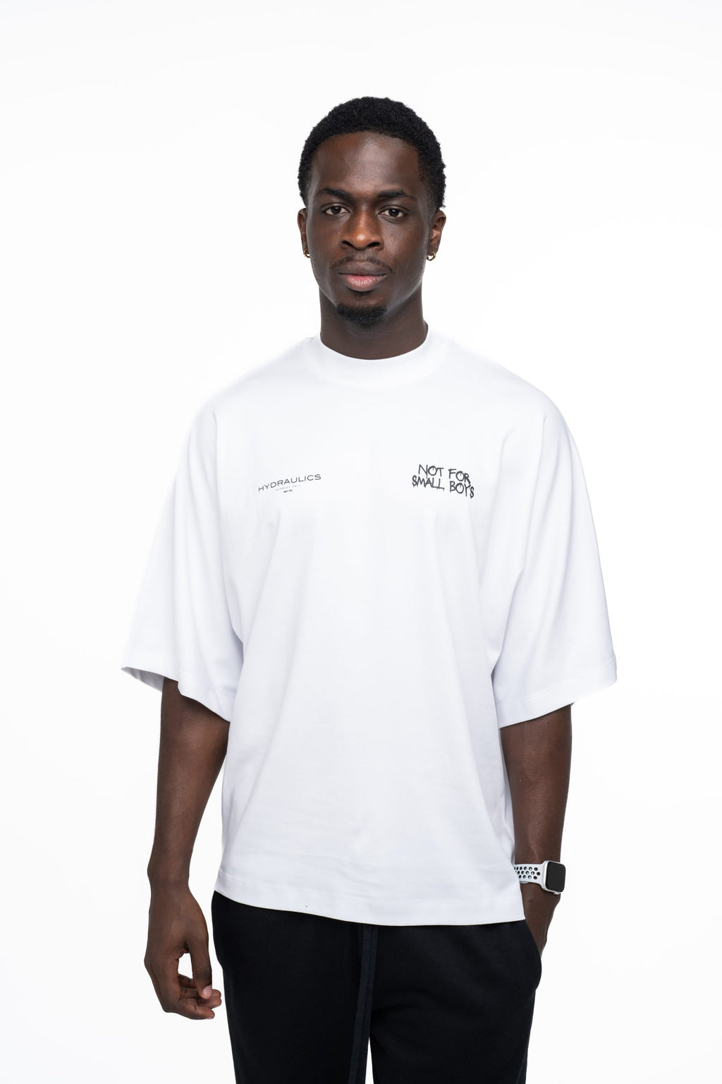 Hydraulics Men's Not For Small Boys Super Oversized T Shirt White |