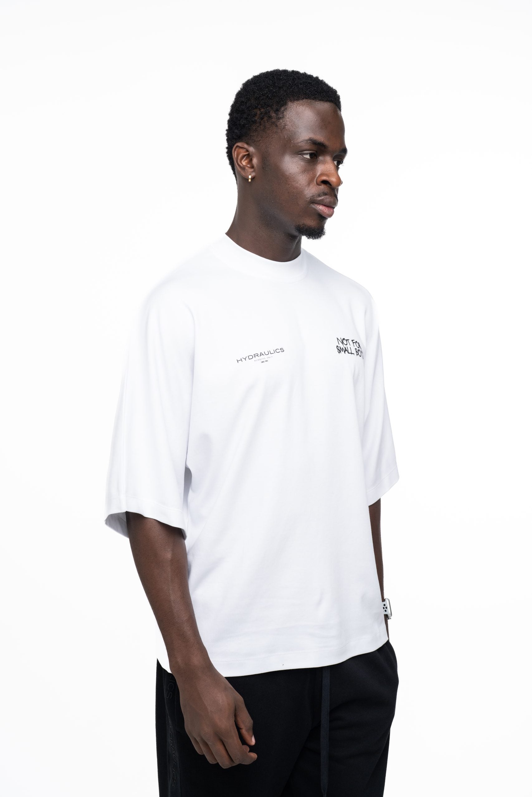 Hydraulics Men's Not For Small Boys Super Oversized T Shirt White |