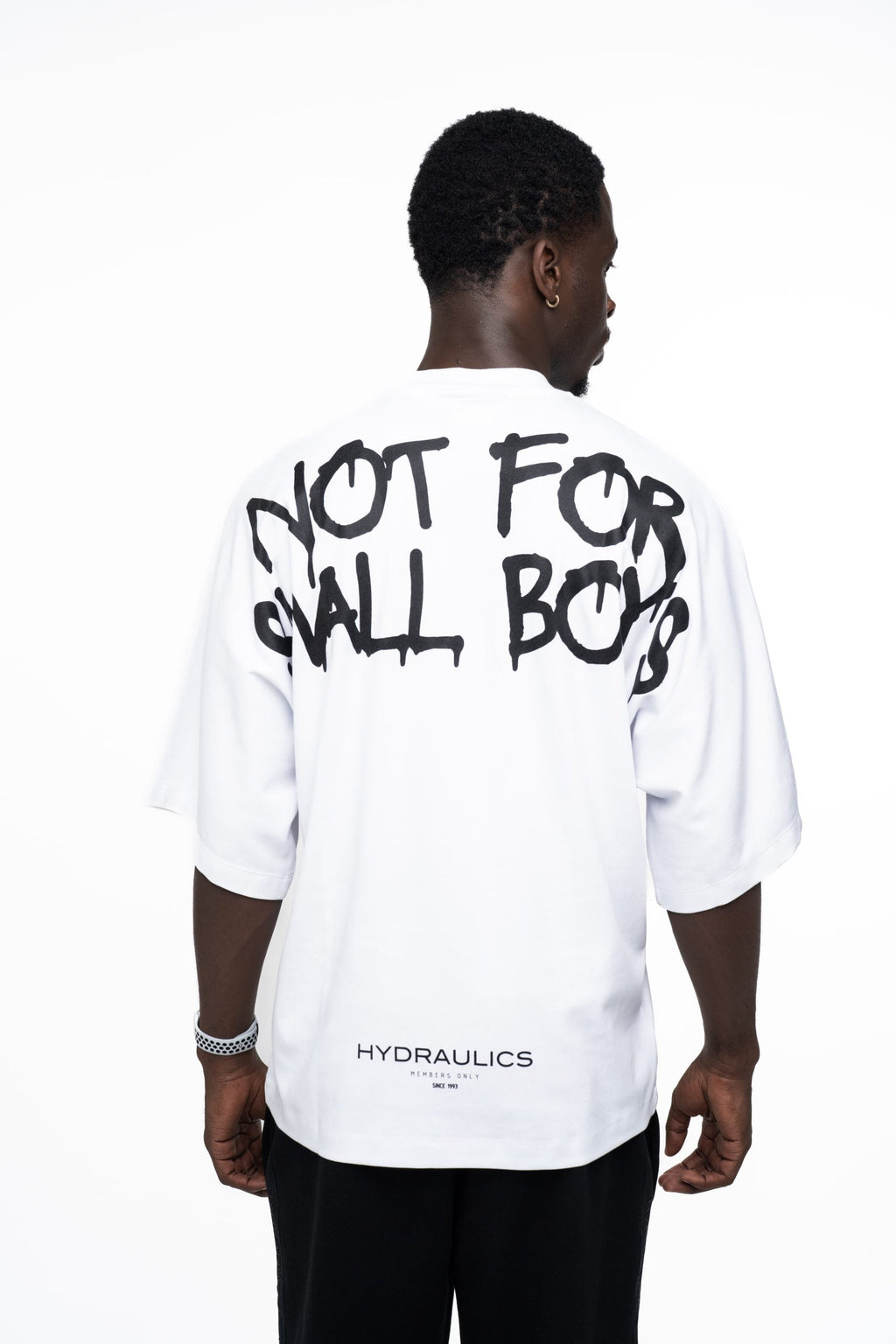 Hydraulics Men's Not For Small Boys Super Oversized T Shirt White |