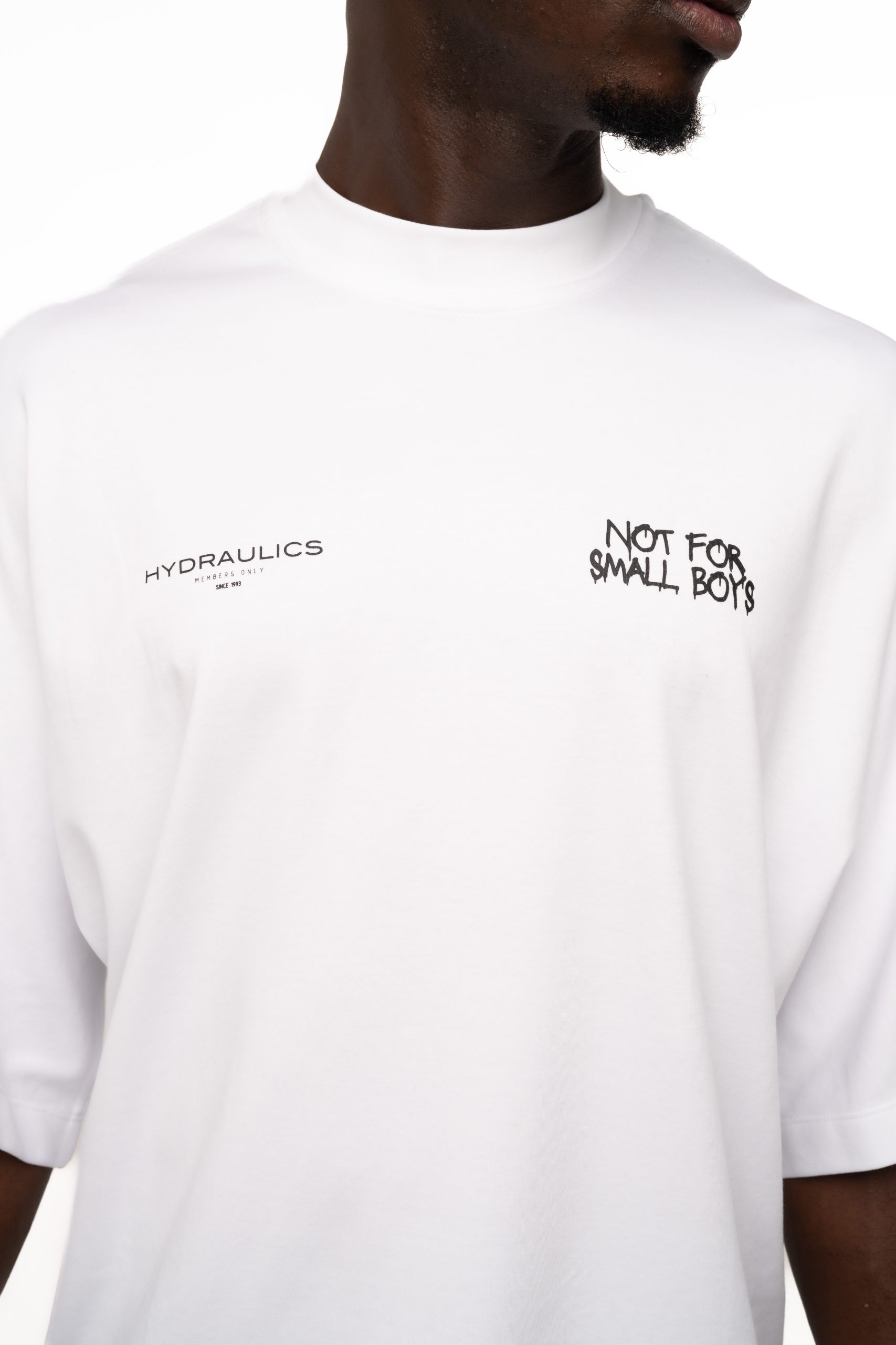 Hydraulics Men's Not For Small Boys Super Oversized T Shirt White |