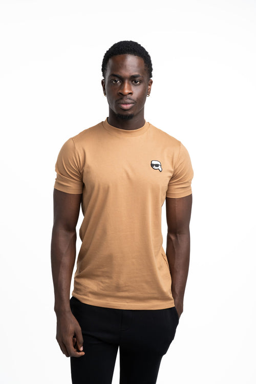 (Core) Karl Lagerfeld Men's T Shirt Crewneck Camel | 7557105612-430
