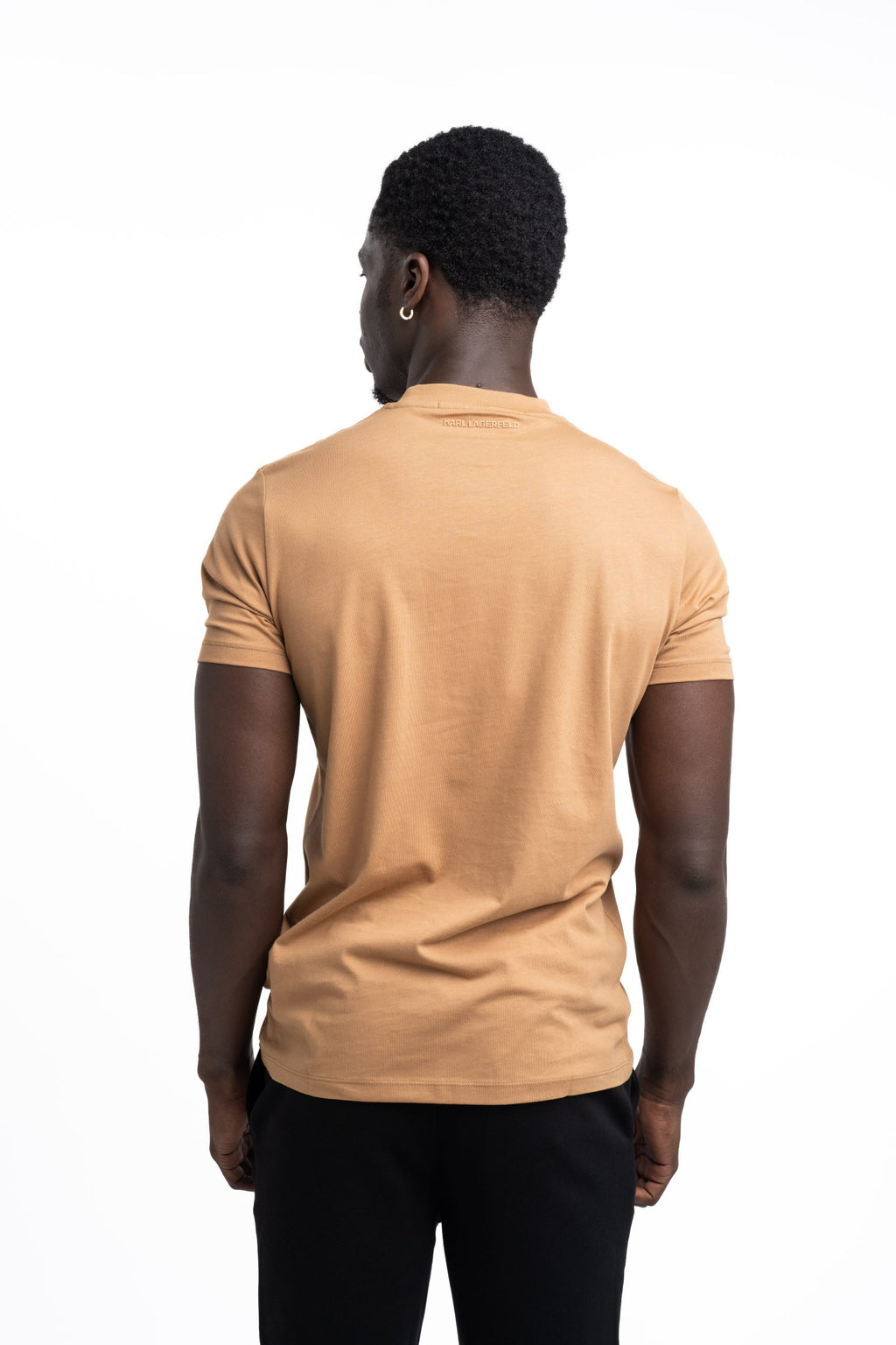 (Core) Karl Lagerfeld Men's T Shirt Crewneck Camel | 7557105612-430