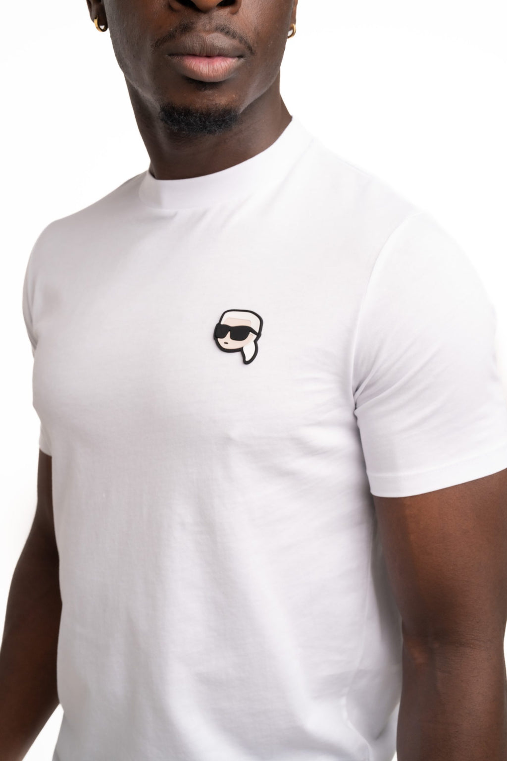 (Core) Karl Lagerfeld Men's T Shirt Crewneck White | 755710500224-10