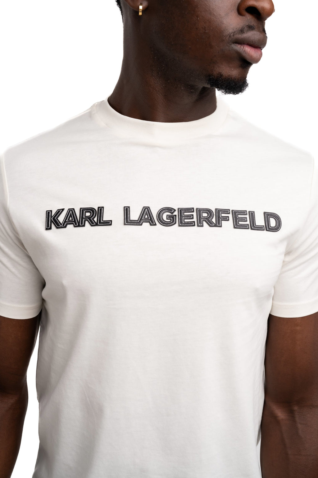 Karl Lagerfeld Men's T Shirt Crewneck Champagne | 7550765612-80