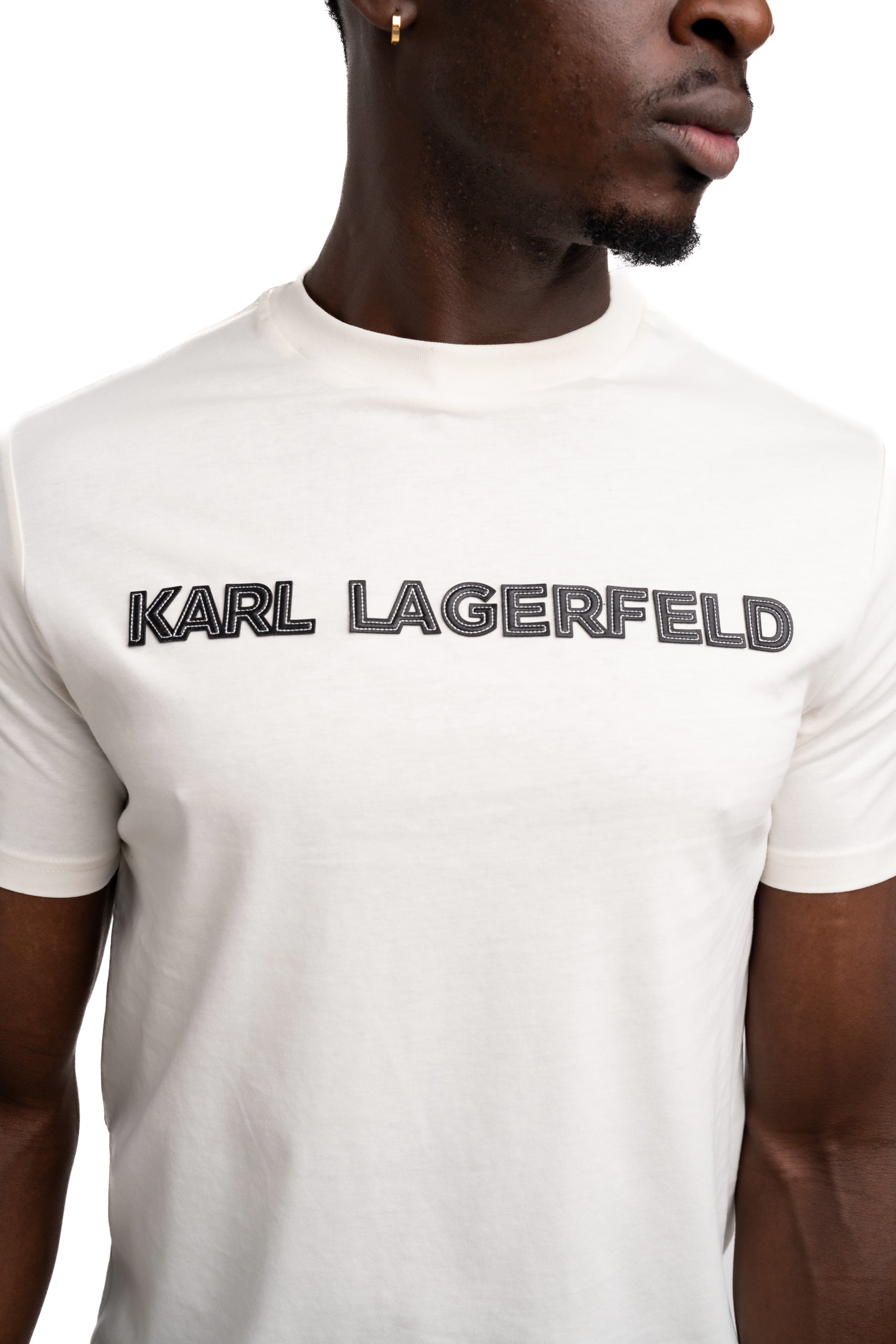 Karl Lagerfeld Men's T Shirt Crewneck Champagne | 7550765612-80