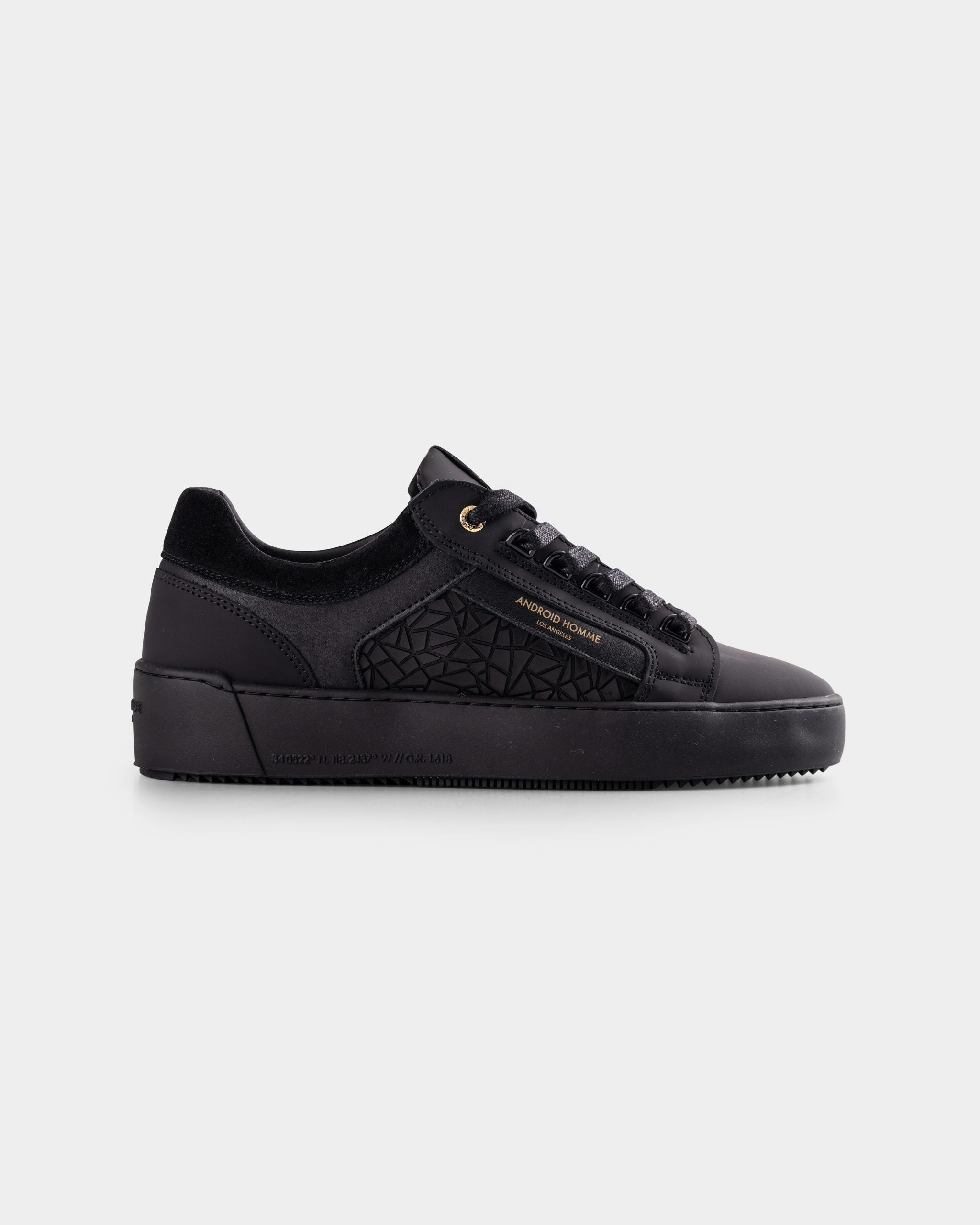 Android Homme Man Sneaker Venice Core Black Rubber Mosaic | AHP203-01