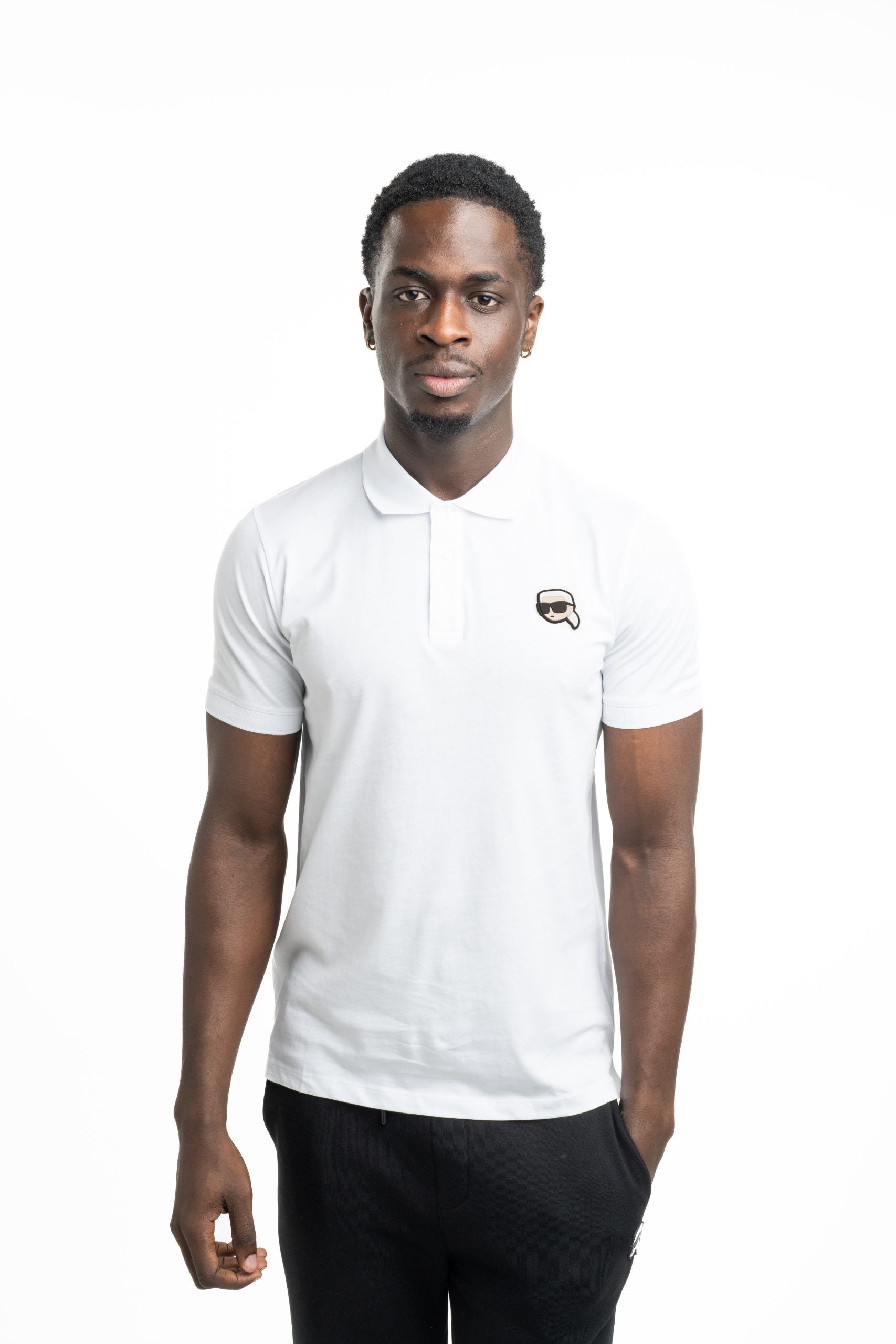 (Core) Karl Lagerfeld Men's Polo White | 745710500224-10