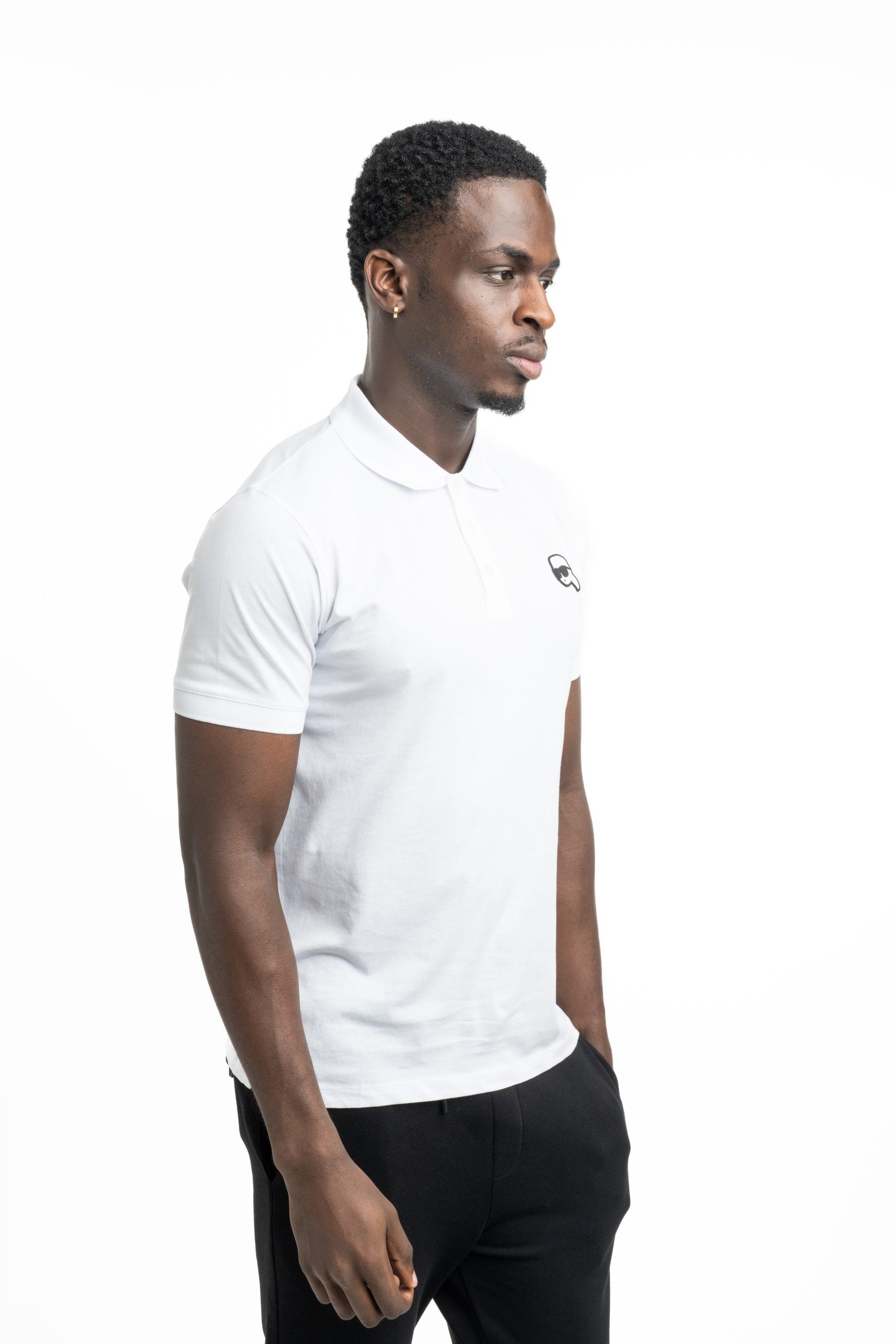 (Core) Karl Lagerfeld Men's Polo White | 745710500224-10