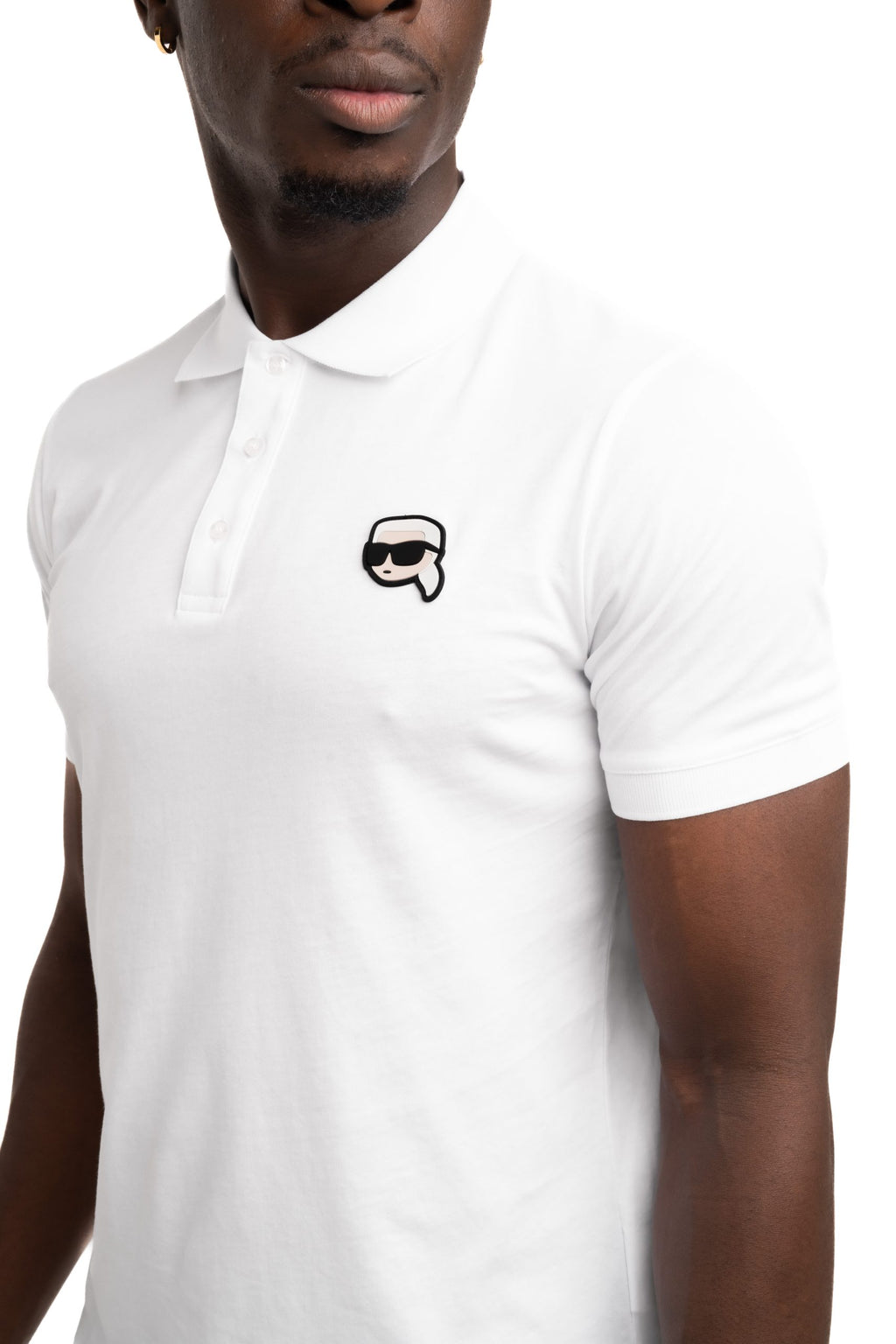 (Core) Karl Lagerfeld Men's Polo White | 745710500224-10