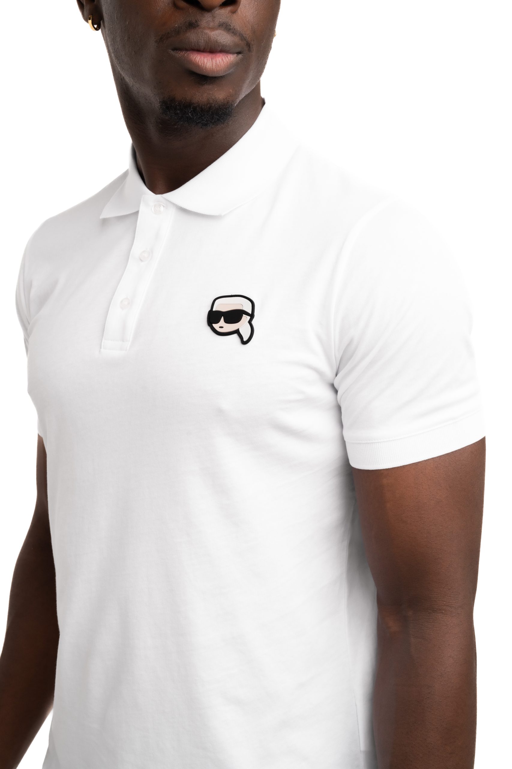 (Core) Karl Lagerfeld Men's Polo White | 745710500224-10