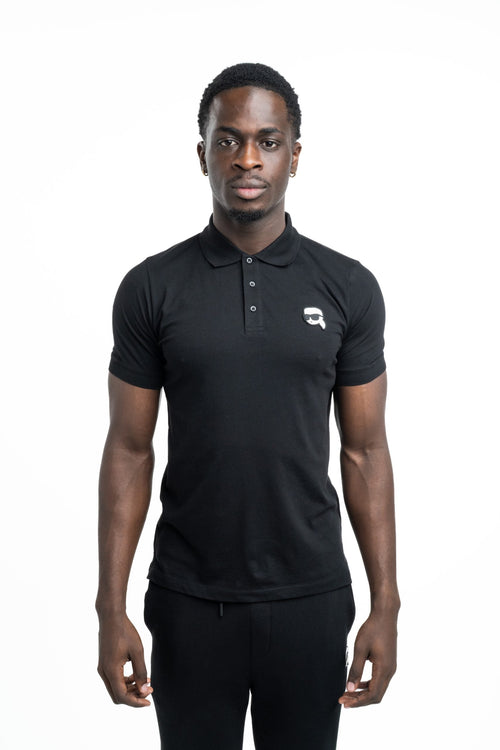 (Core) Karl Lagerfeld Men's Polo Black | 745710500224-990