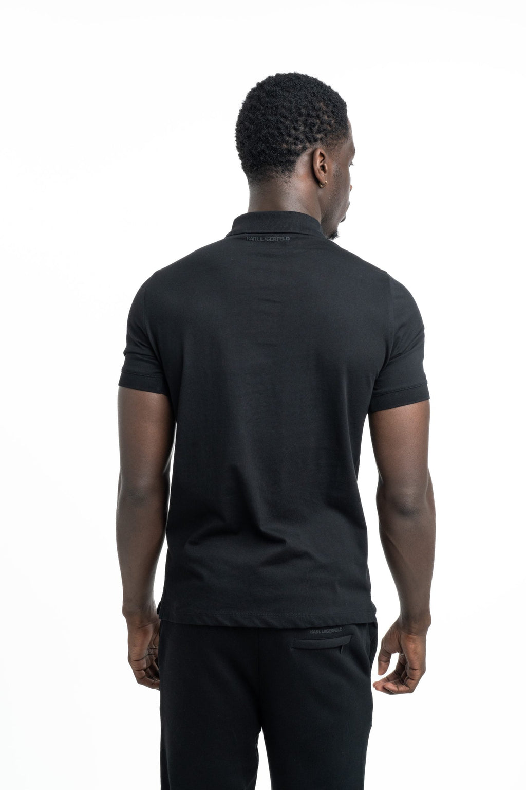 (Core) Karl Lagerfeld Men's Polo Black | 745710500224-990