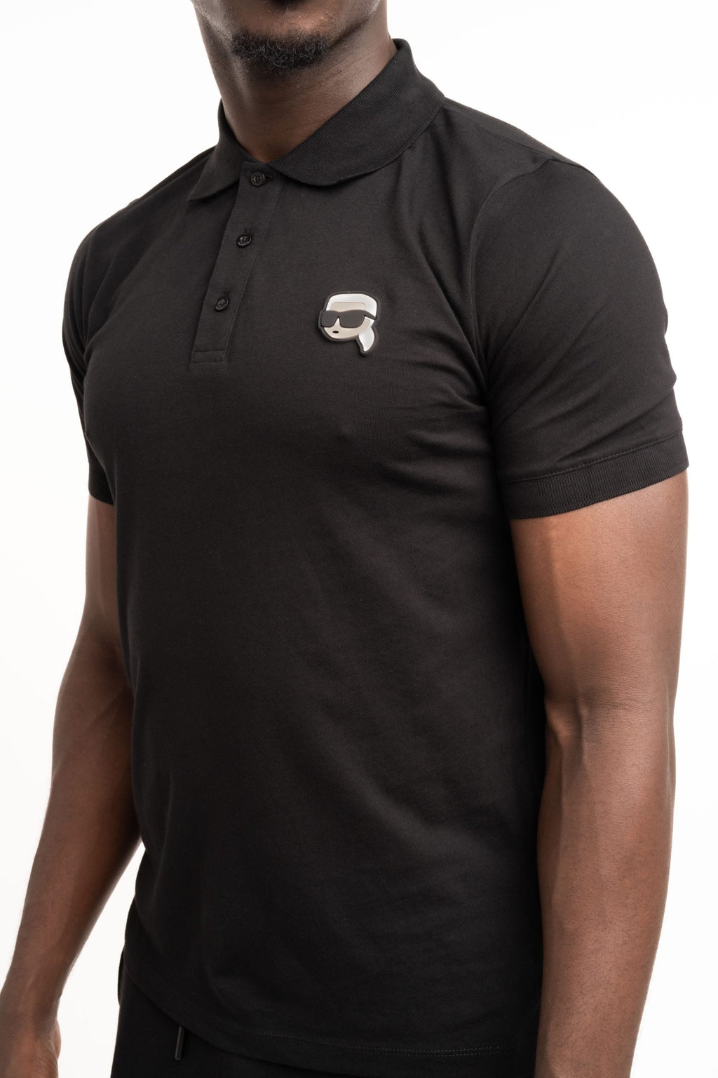(Core) Karl Lagerfeld Men's Polo Black | 745710500224-990
