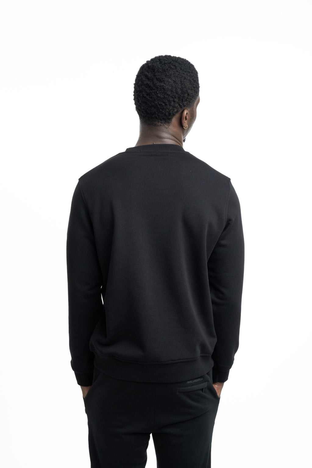 (Core) Karl Lagerfeld Men's Sweat Crewneck Black | 705710500900-990