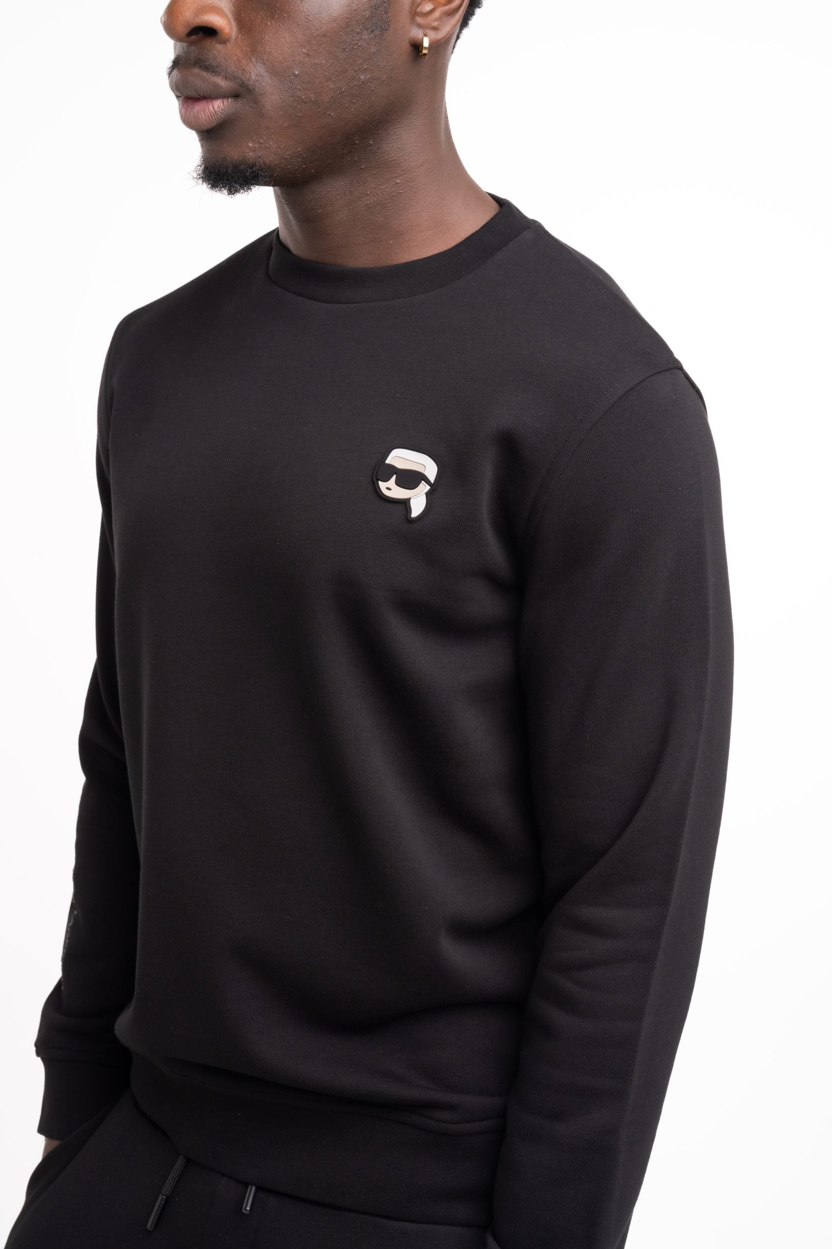 (Core) Karl Lagerfeld Men's Sweat Crewneck Black | 705710500900-990