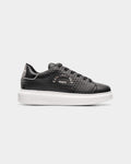 Karl Lagerfeld Men's Kapri KL Microgram Lo Black Lthr | KL52536K-000