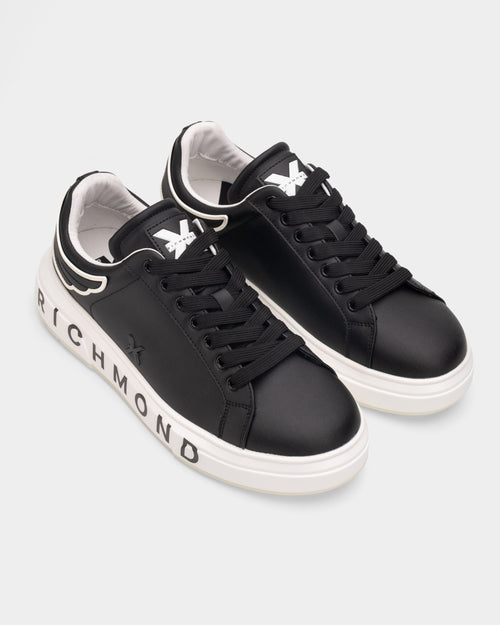 (Core) John Richmond Men's Shoes Leather Black/Black | 29102-CP-B