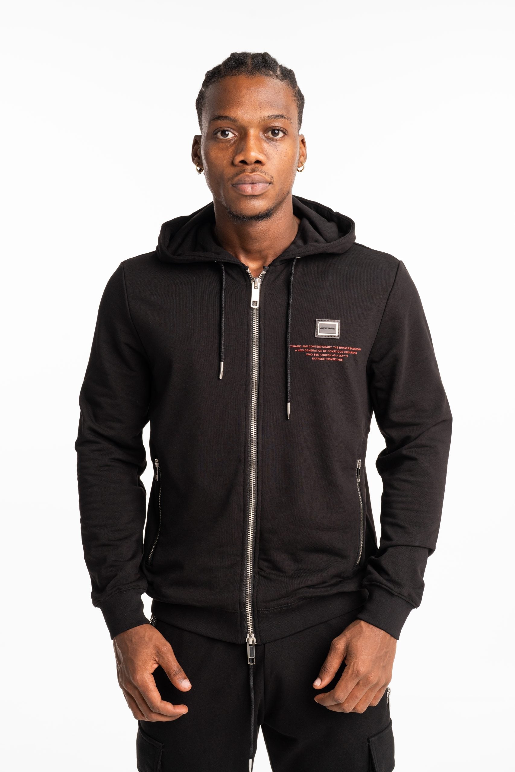 Antony Morato Hoodie Regular Fit Red Tag | Mmfl01113-Fa150222-9000
