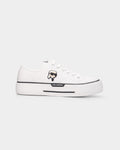 (Core) Karl Lagerfeld Men's Kampus Maxi NFT Lo Lthr White Lthr KL95025 011