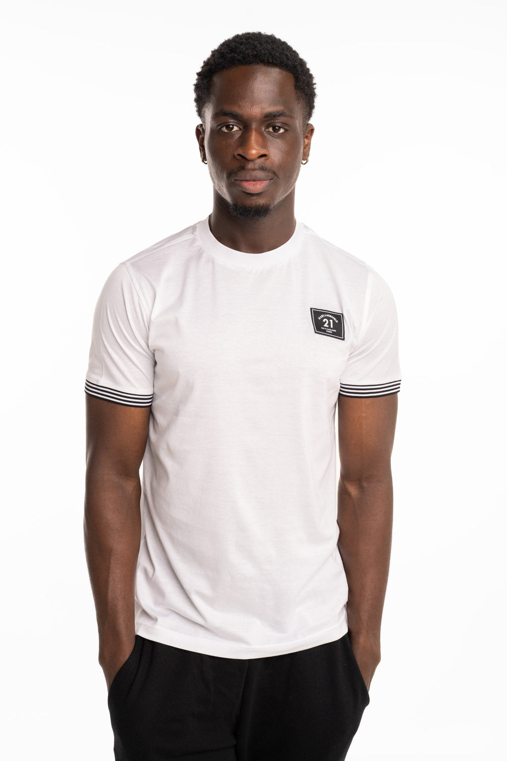 Karl Lagerfeld Men's T Shirt Crewneck White | 75500155320-10