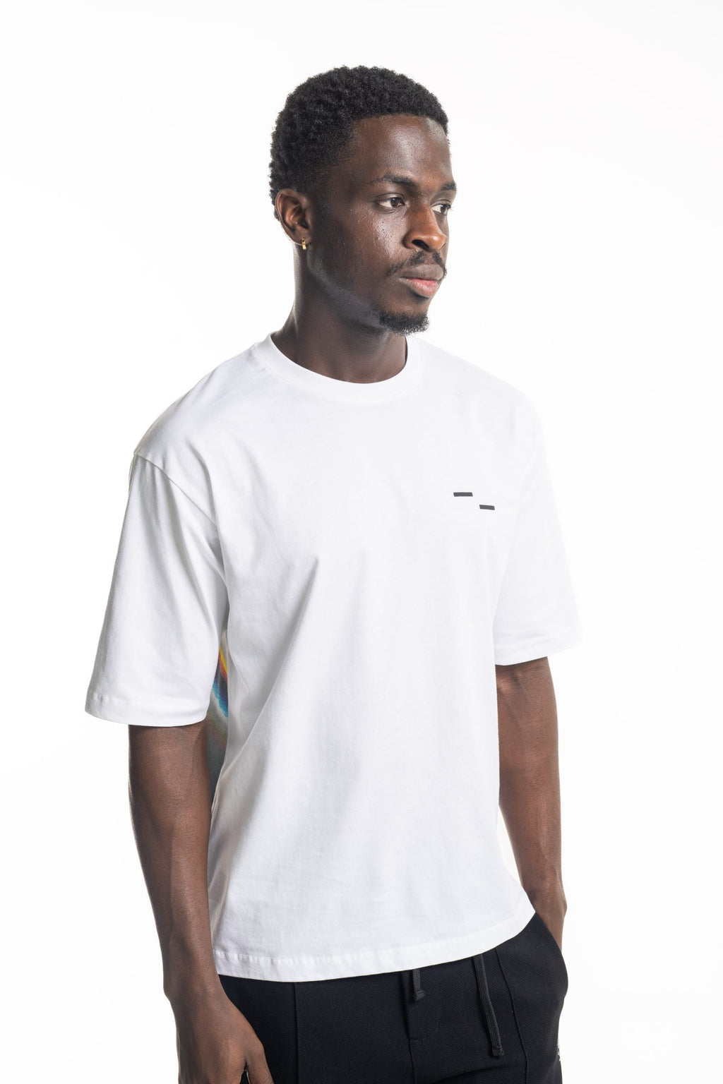 Filling Pieces Men's T Shirt Boxy Handshake Rhythm White | 422520501242-110