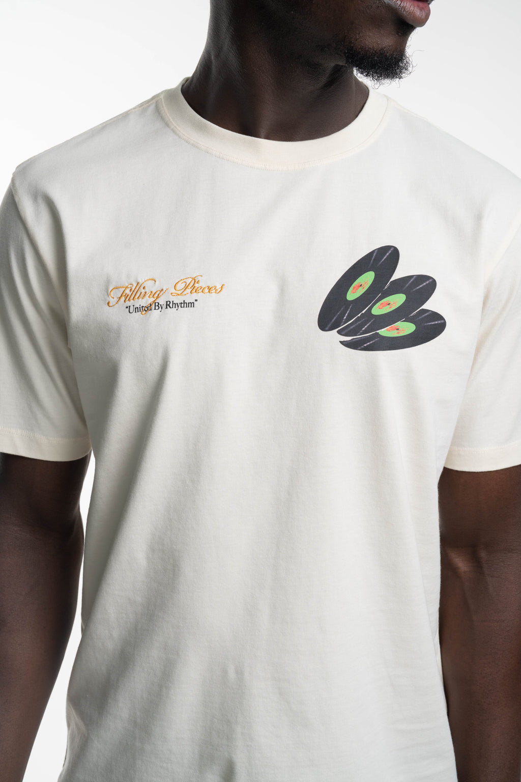 Filling Pieces Men's T Shirt DJ Antique White | 422520500241-214
