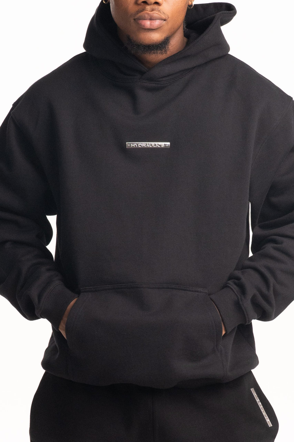 Hydraulics Steel Badge Hoodie Black |