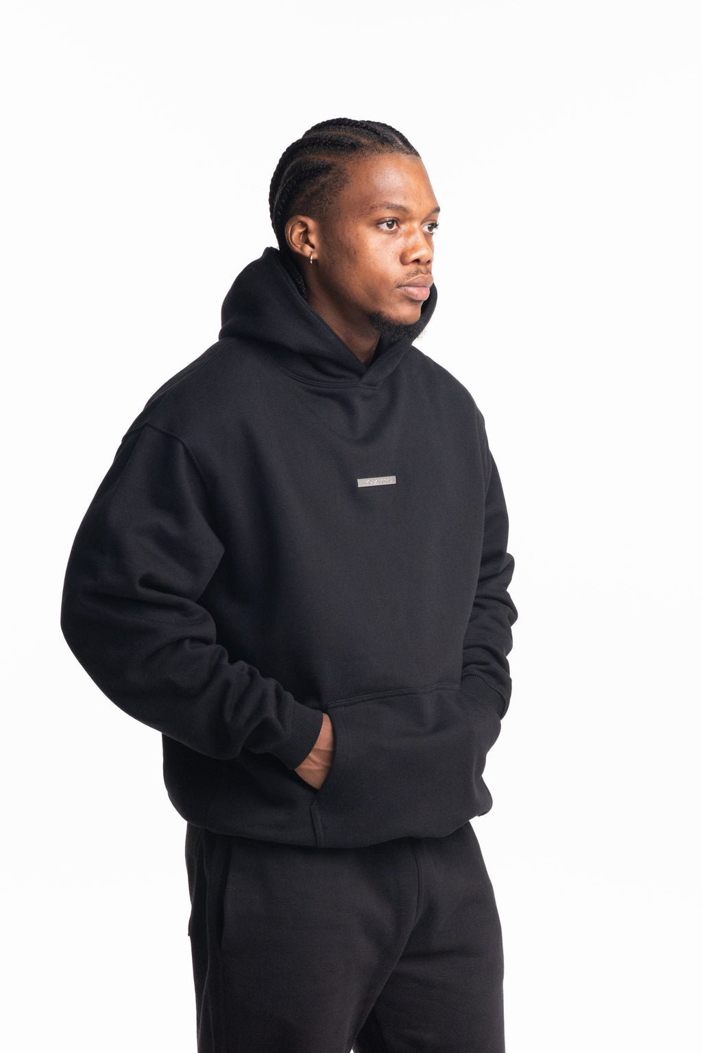 Hydraulics Steel Badge Hoodie Black |