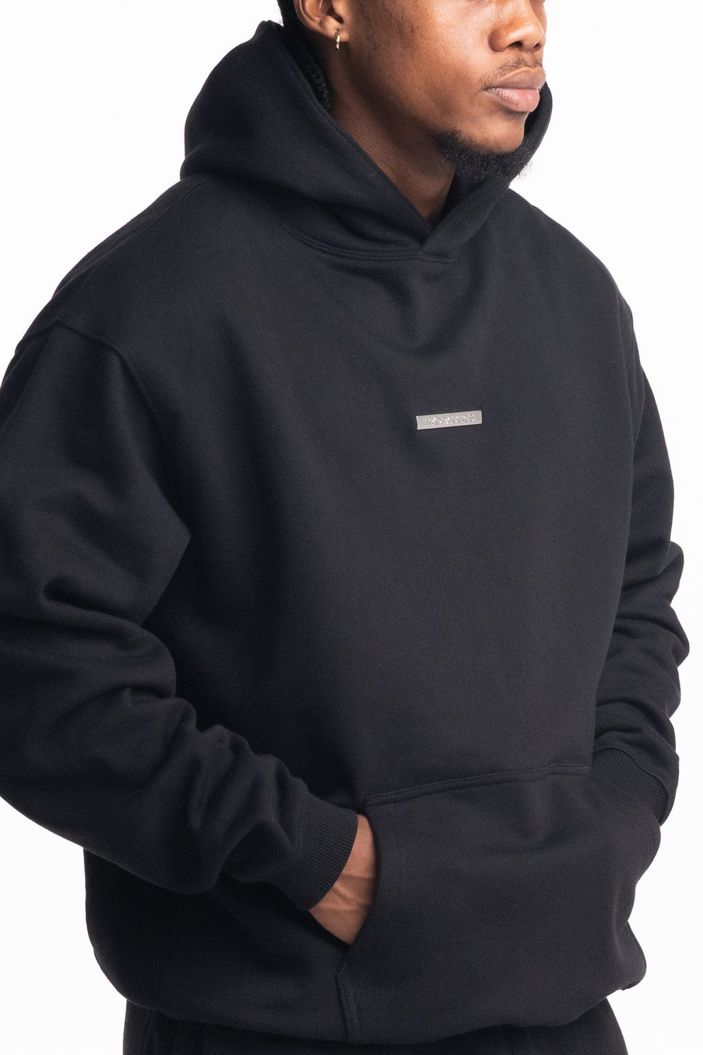 Hydraulics Steel Badge Hoodie Black |