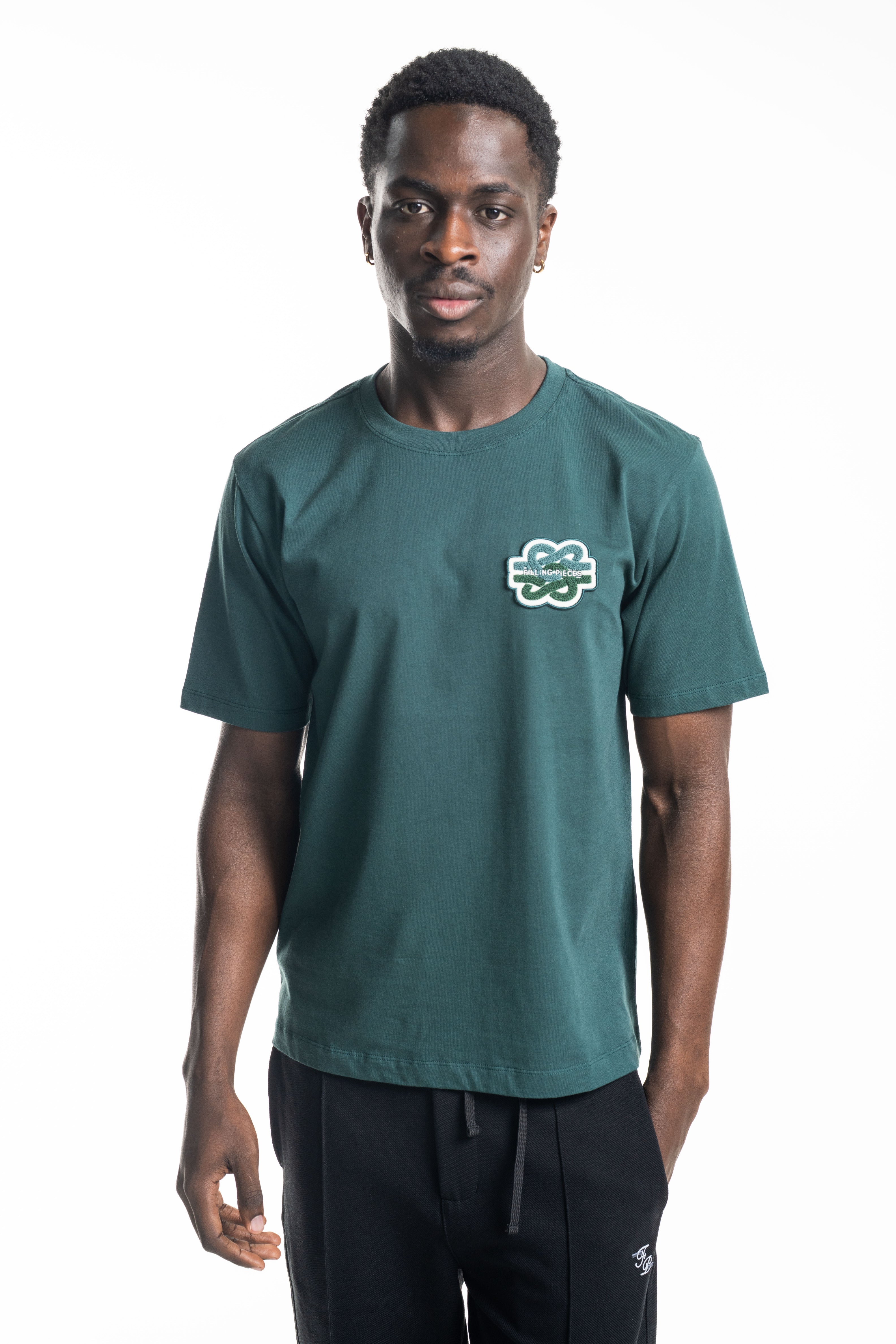 Filling Pieces Men's Gowtu Tonal T Shirt Pine | 422520500167-199