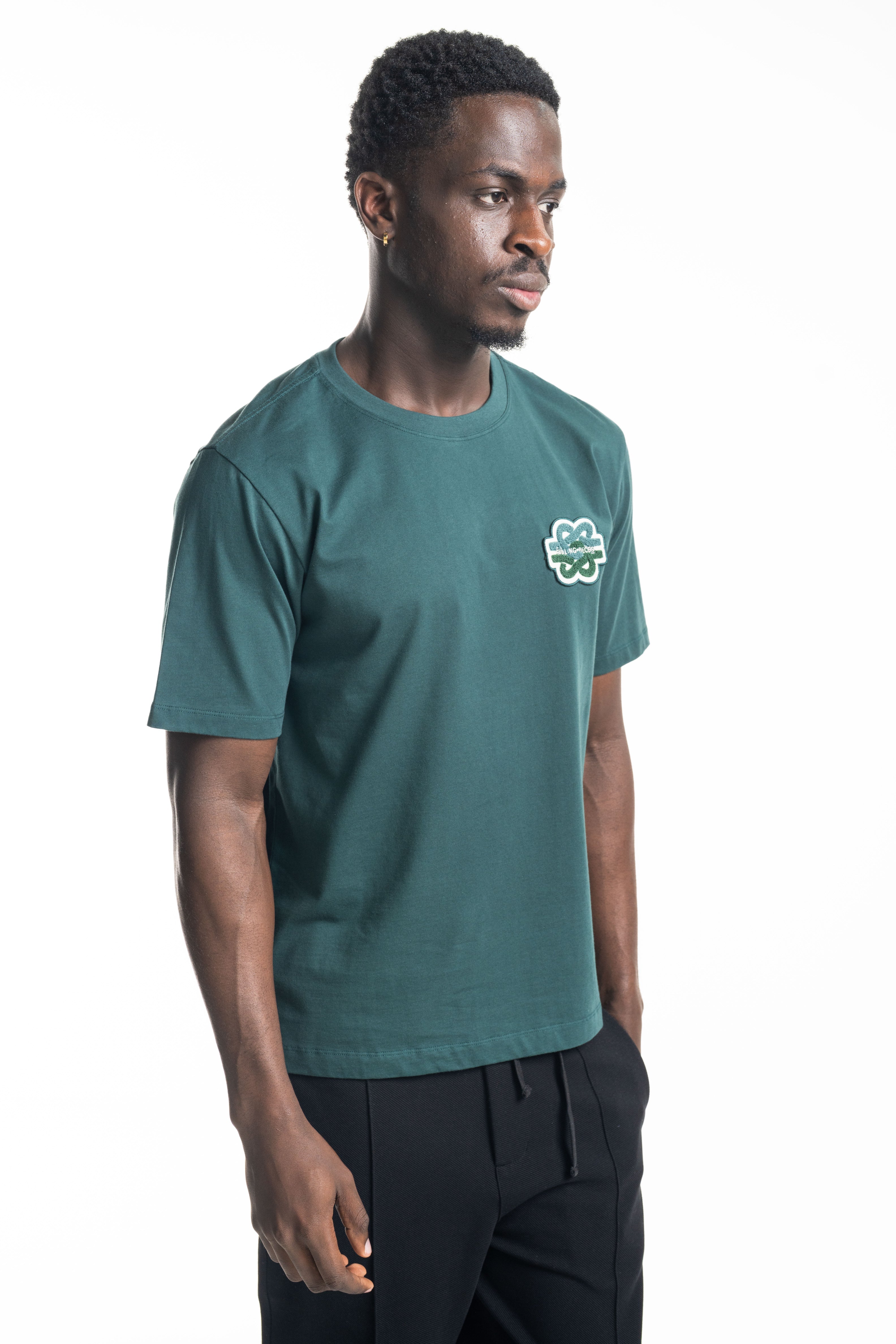 Filling Pieces Men's Gowtu Tonal T Shirt Pine | 422520500167-199