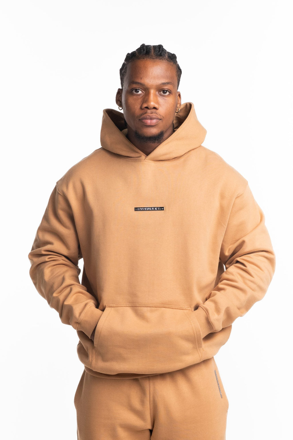 Hydraulics Steel Badge Hoodie Tan |