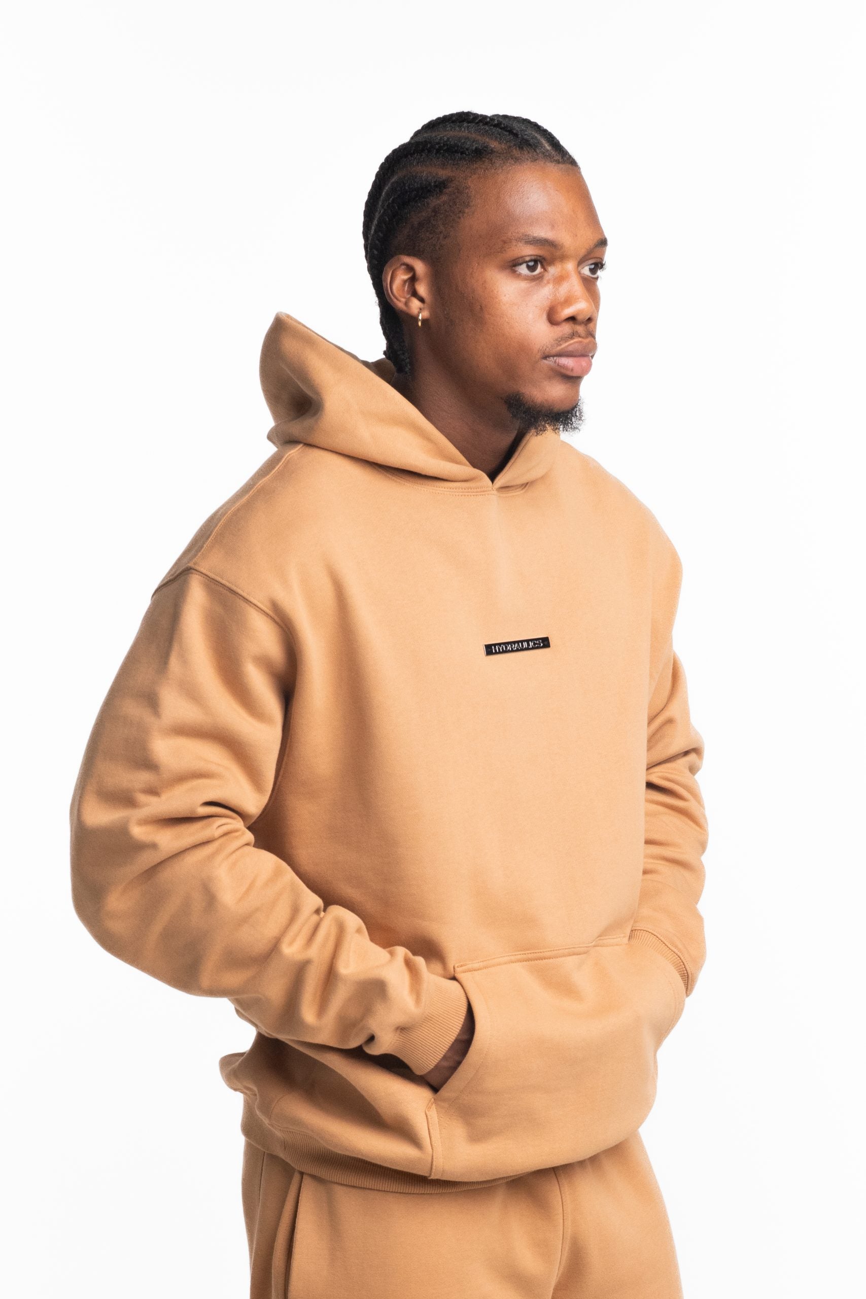 Hydraulics Steel Badge Hoodie Tan |
