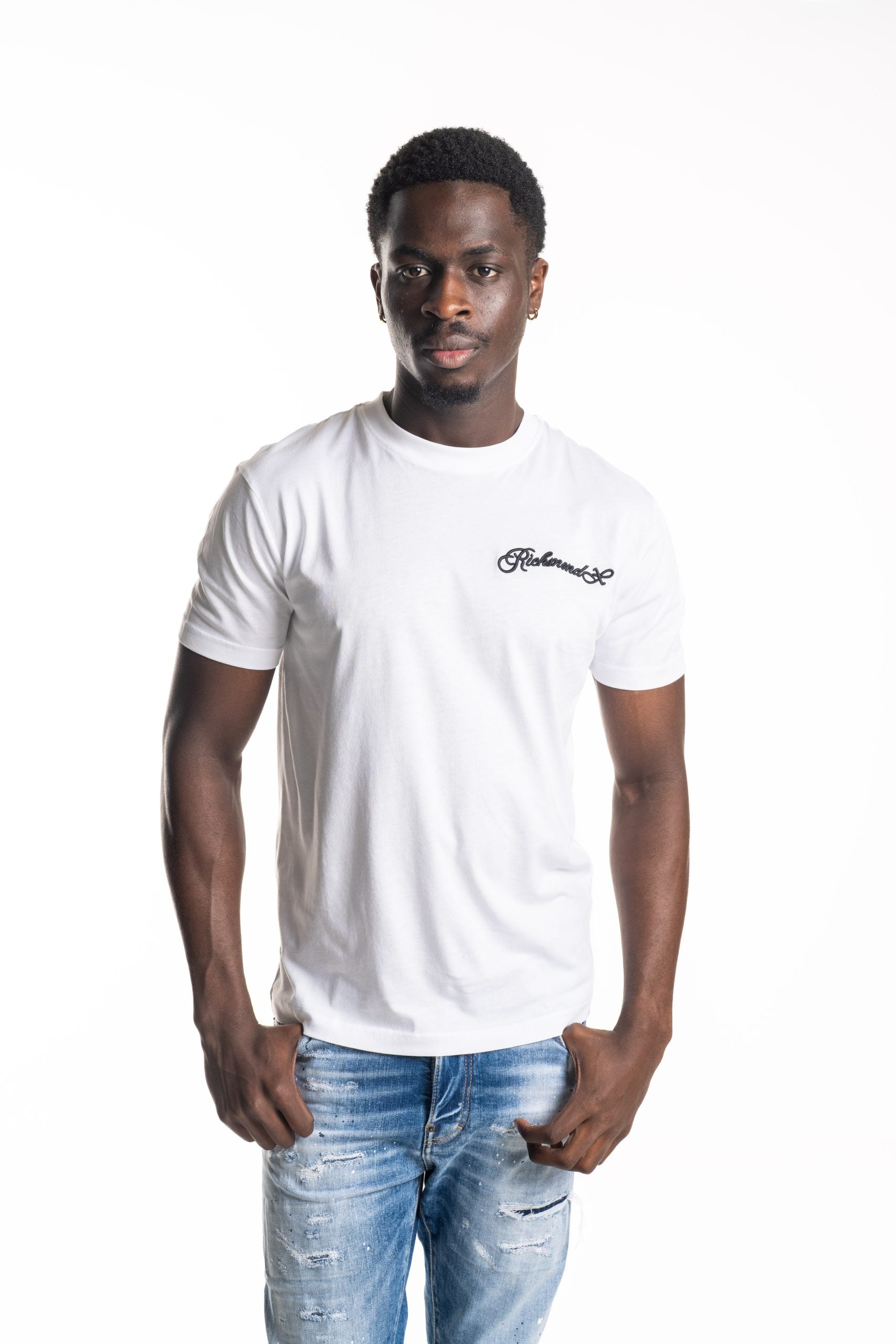 John Richmond Men's T Shirt Pemeg | UMA25456TSP8-White