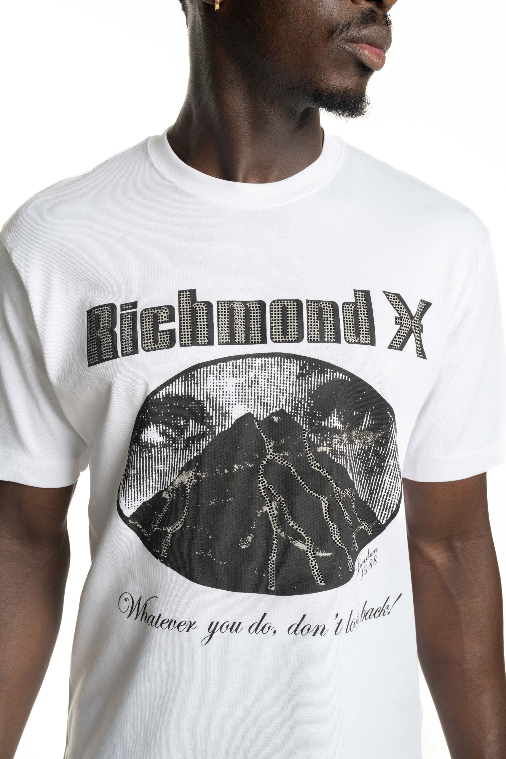 John Richmond Men's T Shirt Thala | UMA25457TSMTL-White