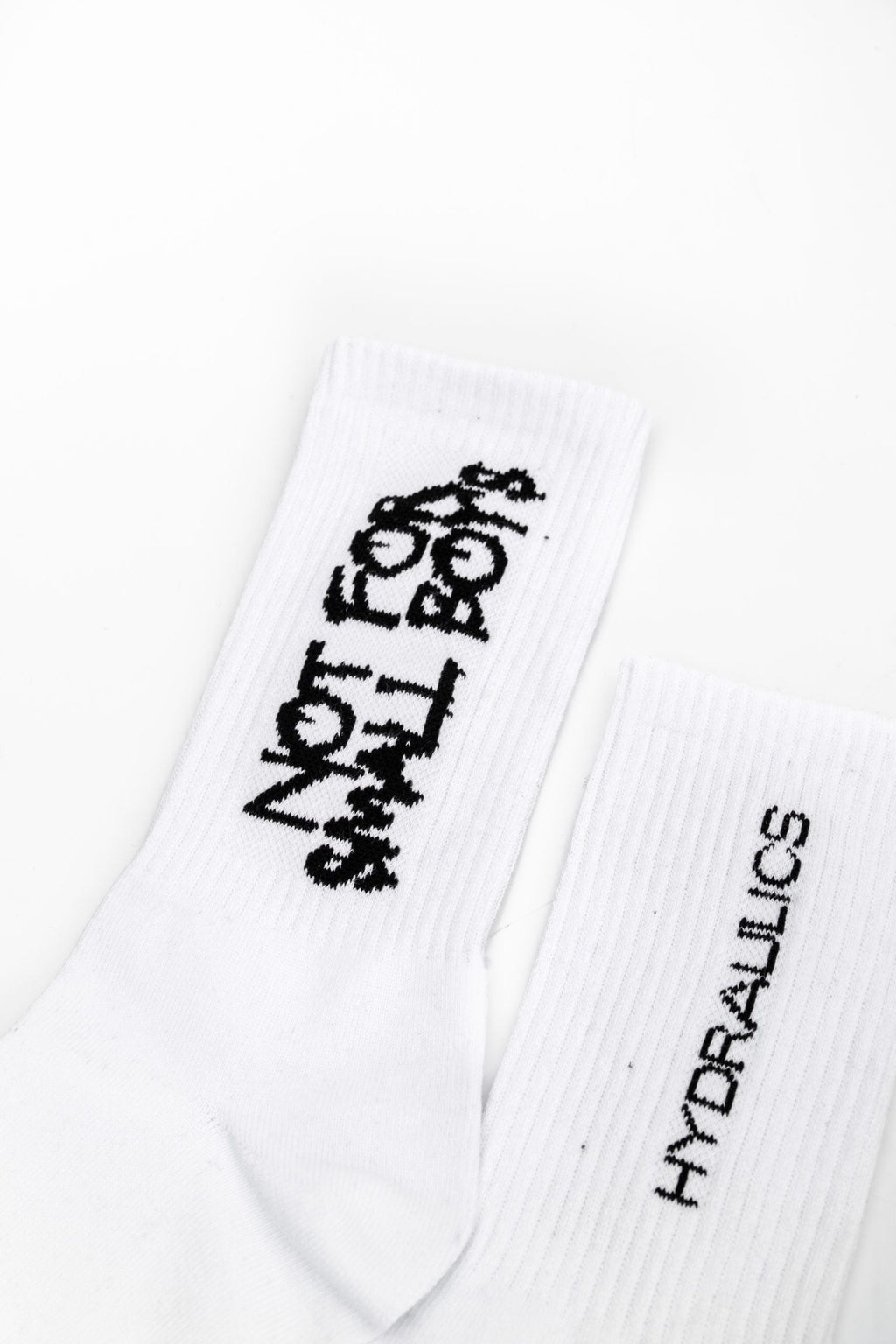 Hydraulics Not For Small Boys Men's Socks White