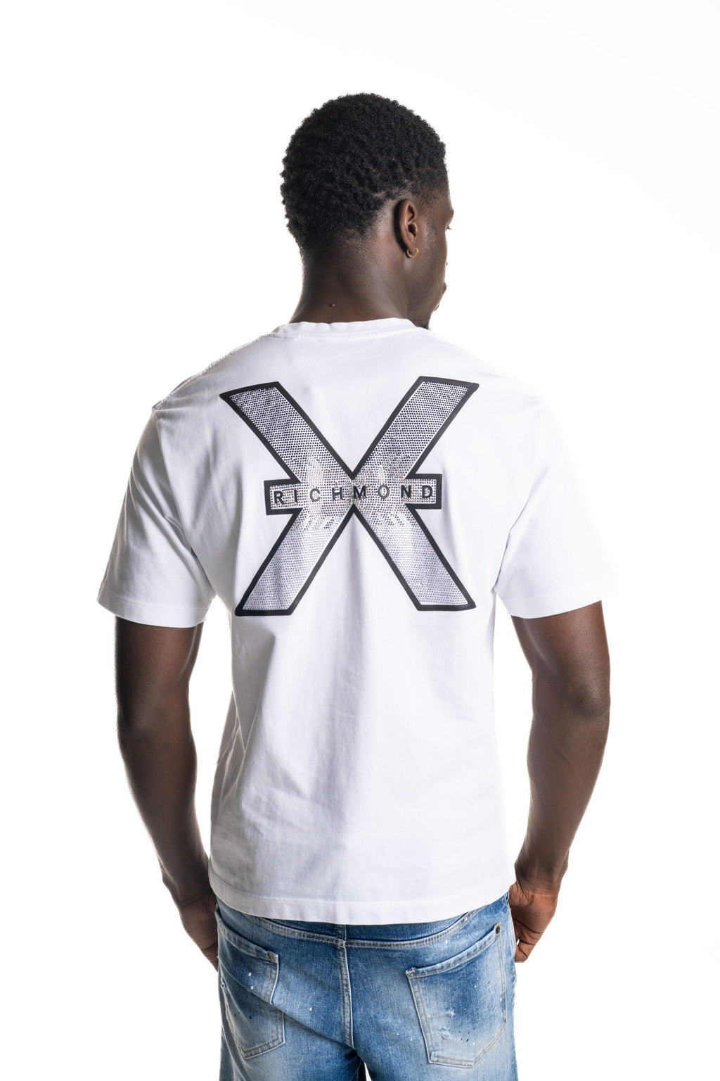 John Richmond Men's T Shirt Letlo | UMA25455TSMTL-White