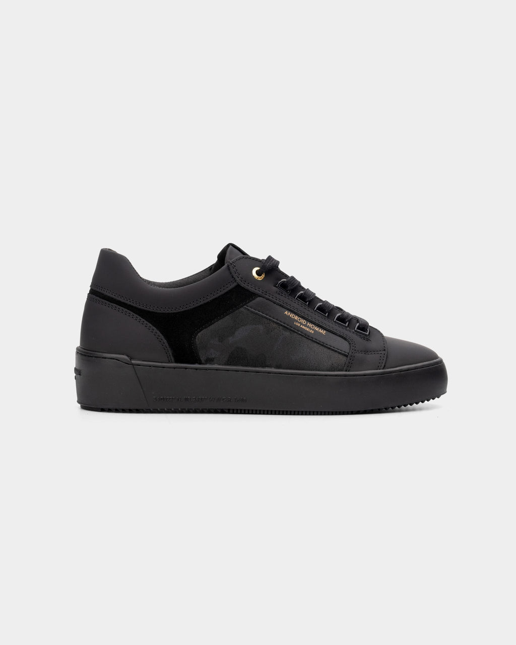 Android Homme Sneaker Venice Black Goma Camo Suede |  Ahp211-03