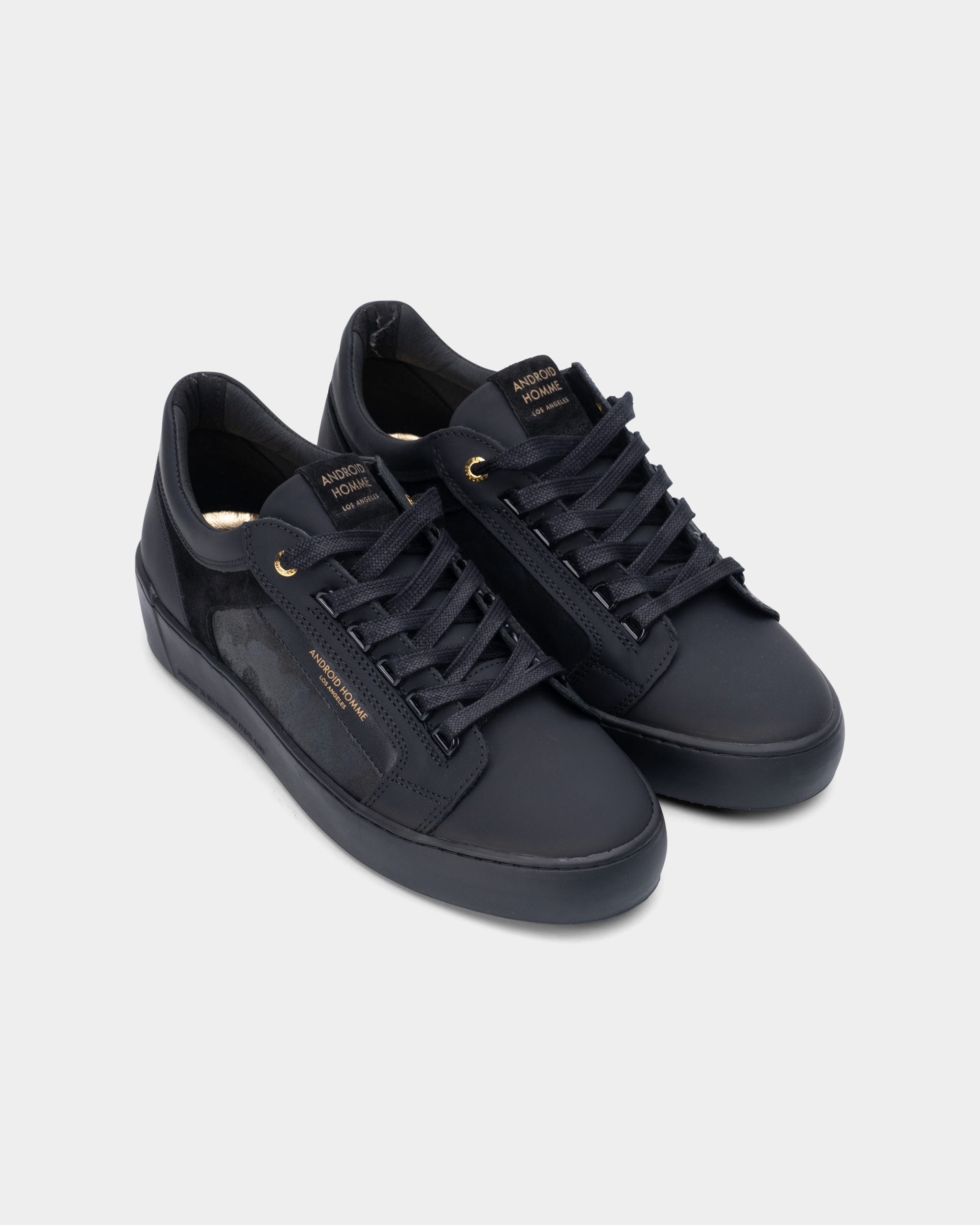 Android Homme Sneaker Venice Black Goma Camo Suede |  Ahp211-03