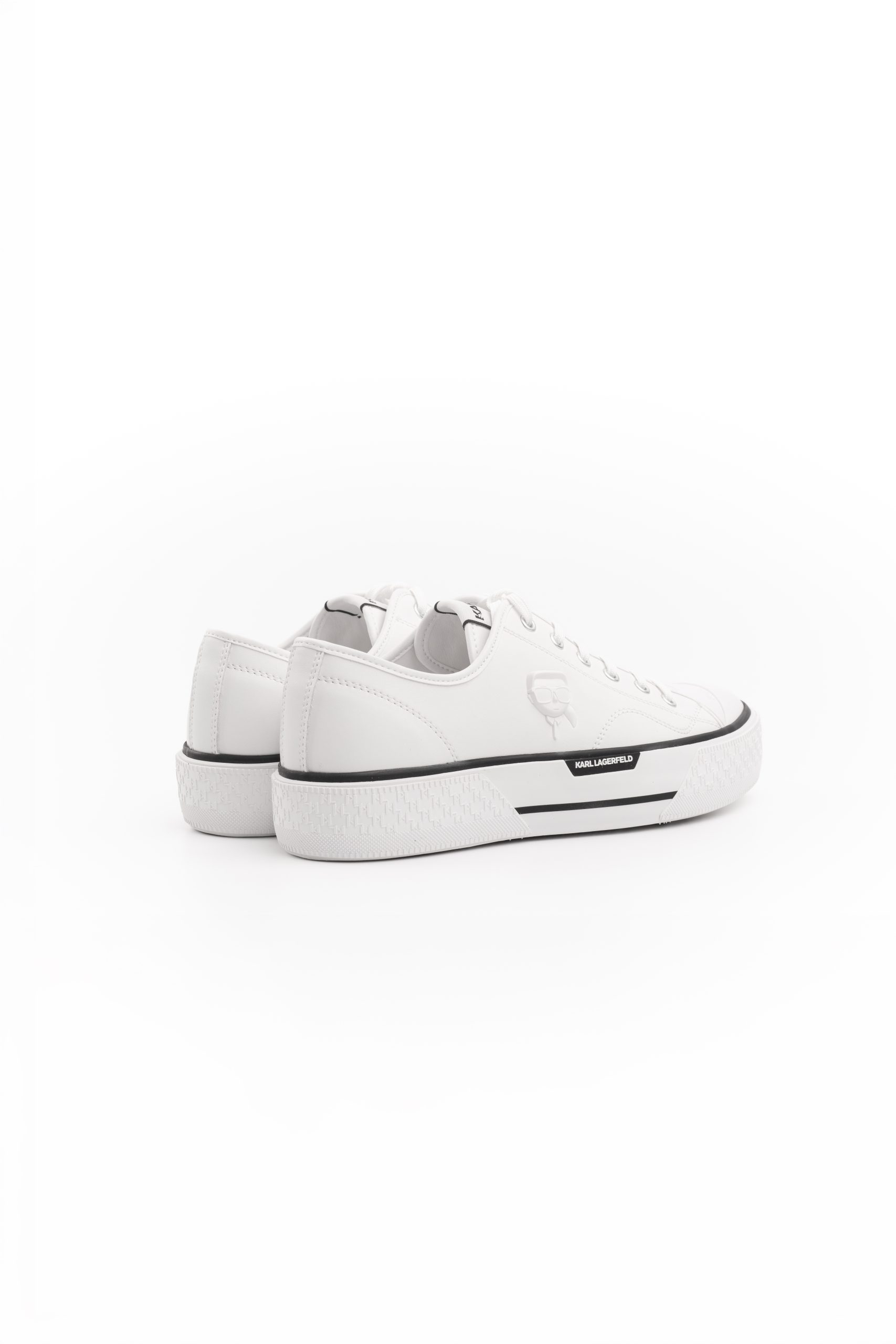Karl Lagerfeld Men's Kampus Max III NFT Relief Lo Lace White Lthr | KL50470N-011