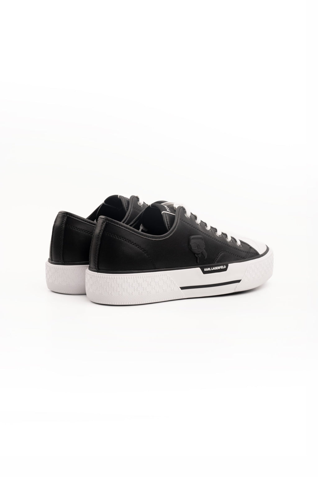 Karl Lagerfeld Men's Kampus Max III NFT Relief Lo Lace Black Lthr | KL50470N-000