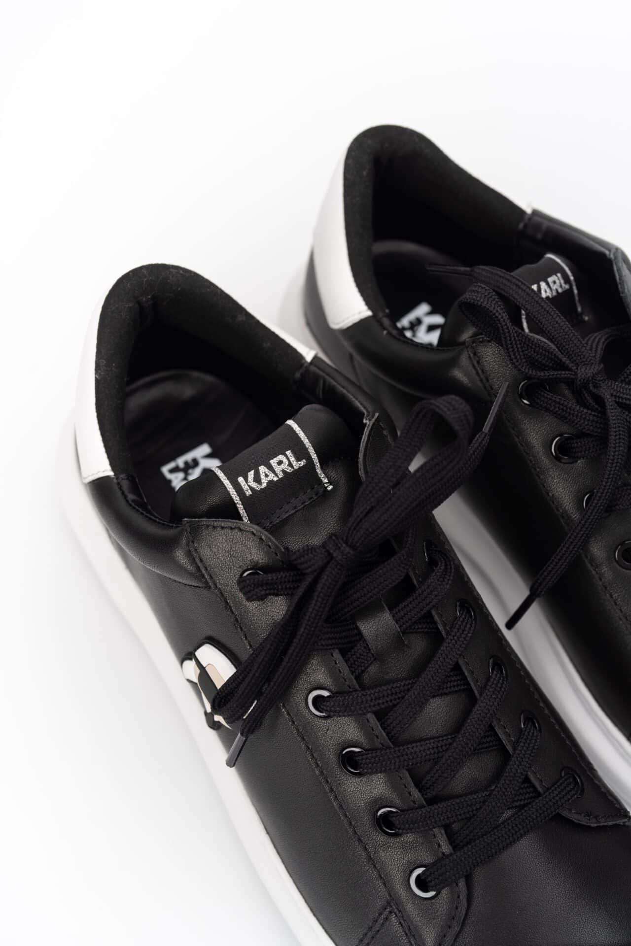(Core) Karl Lagerfeld Men's Kapri NFT Lo Lace Sneaker Black Lthr KL52530N 000