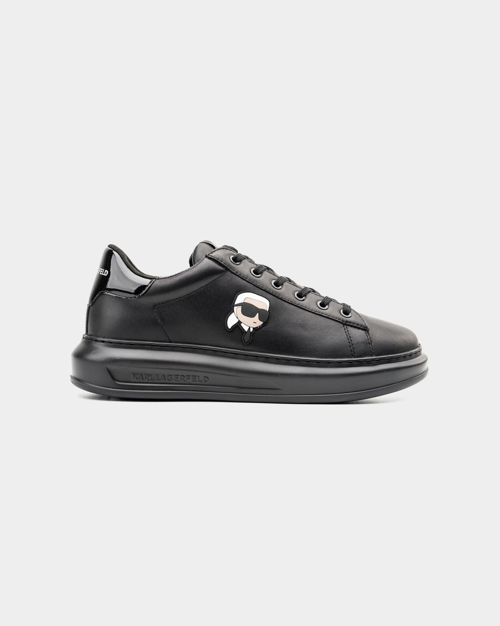 (Core) Karl Lagerfeld Men's NFT Lo Lace Black Lthr/Mono | KL52530N-00X