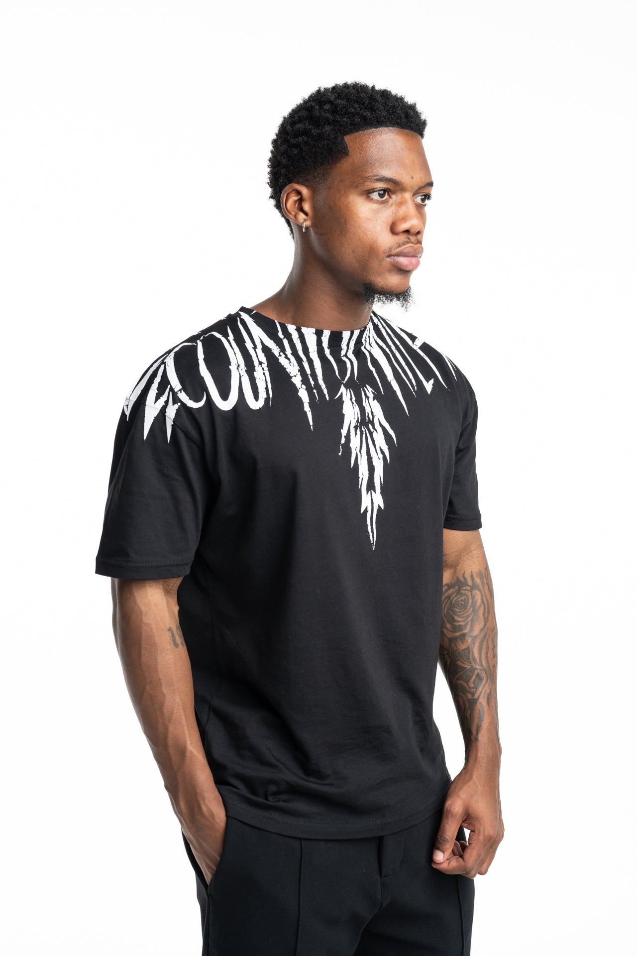County of Milan Men's T Shirt Black | S6CMMATH003-110