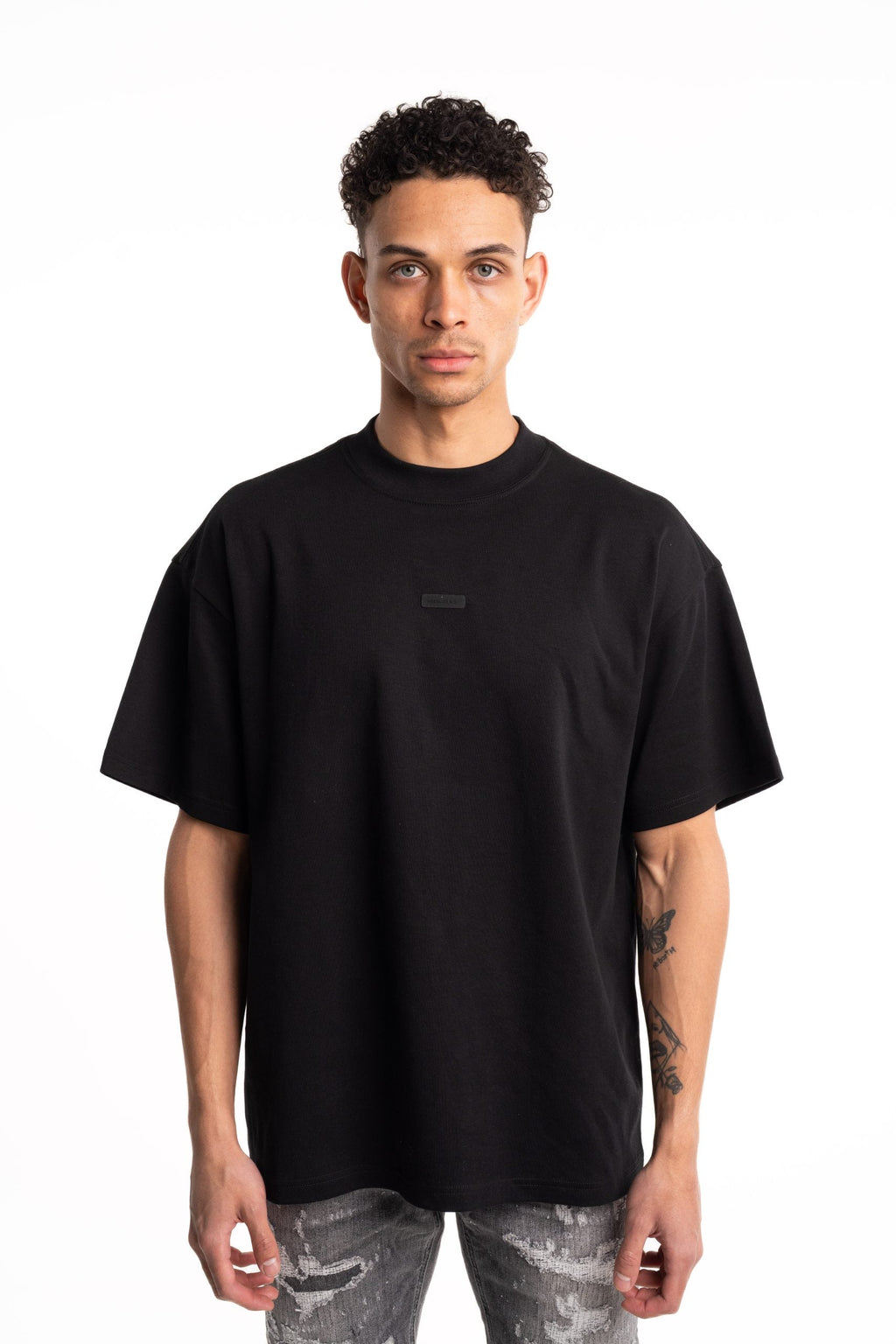 Hydraulics Chest Logo Oversized Fit T-Shirt Black