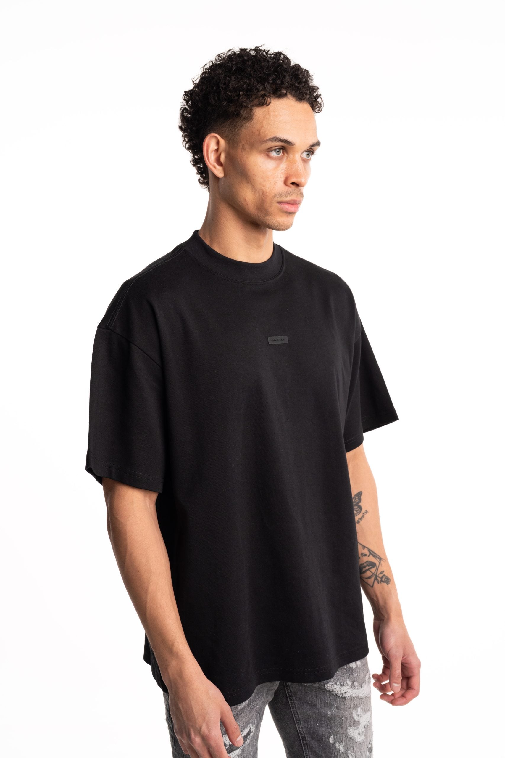 Hydraulics Chest Logo Oversized Fit T-Shirt Black