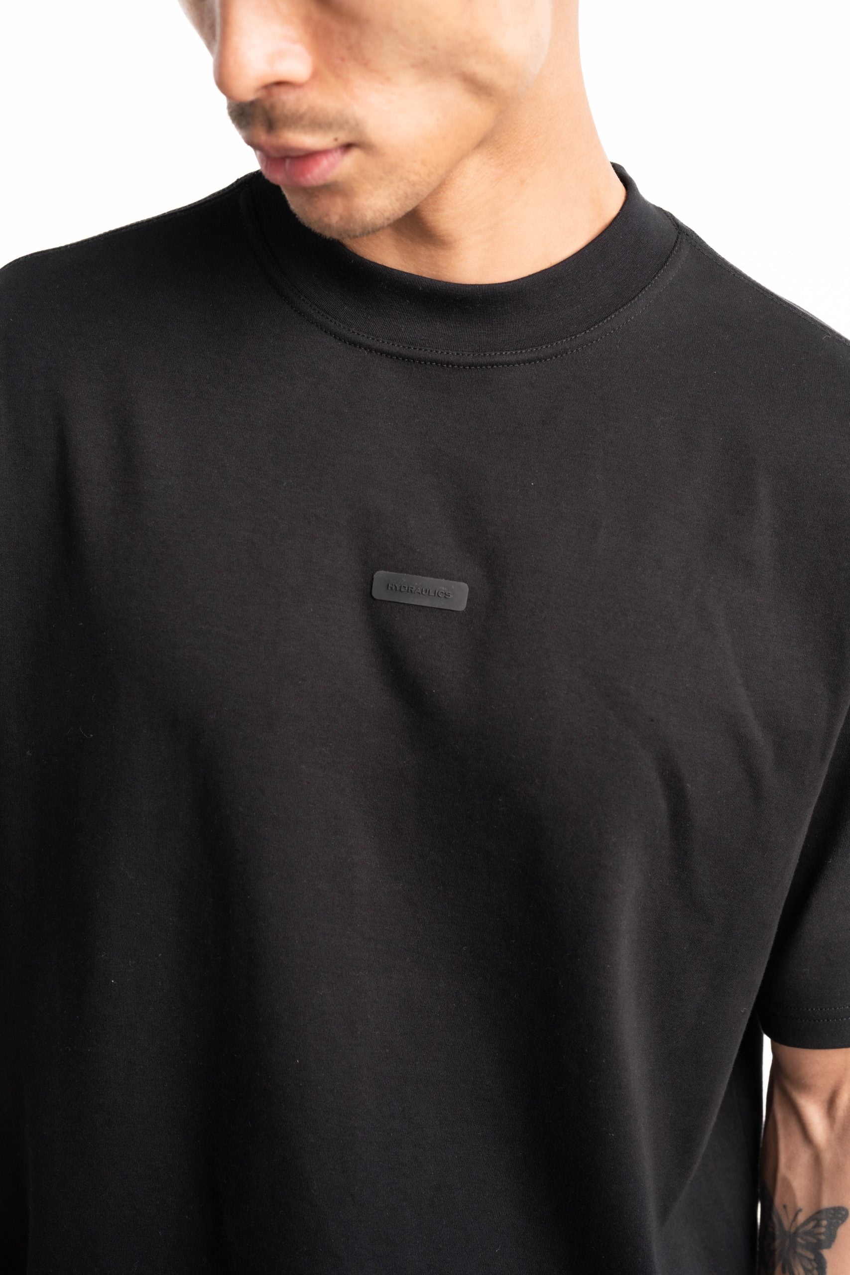 Hydraulics Chest Logo Oversized Fit T-Shirt Black