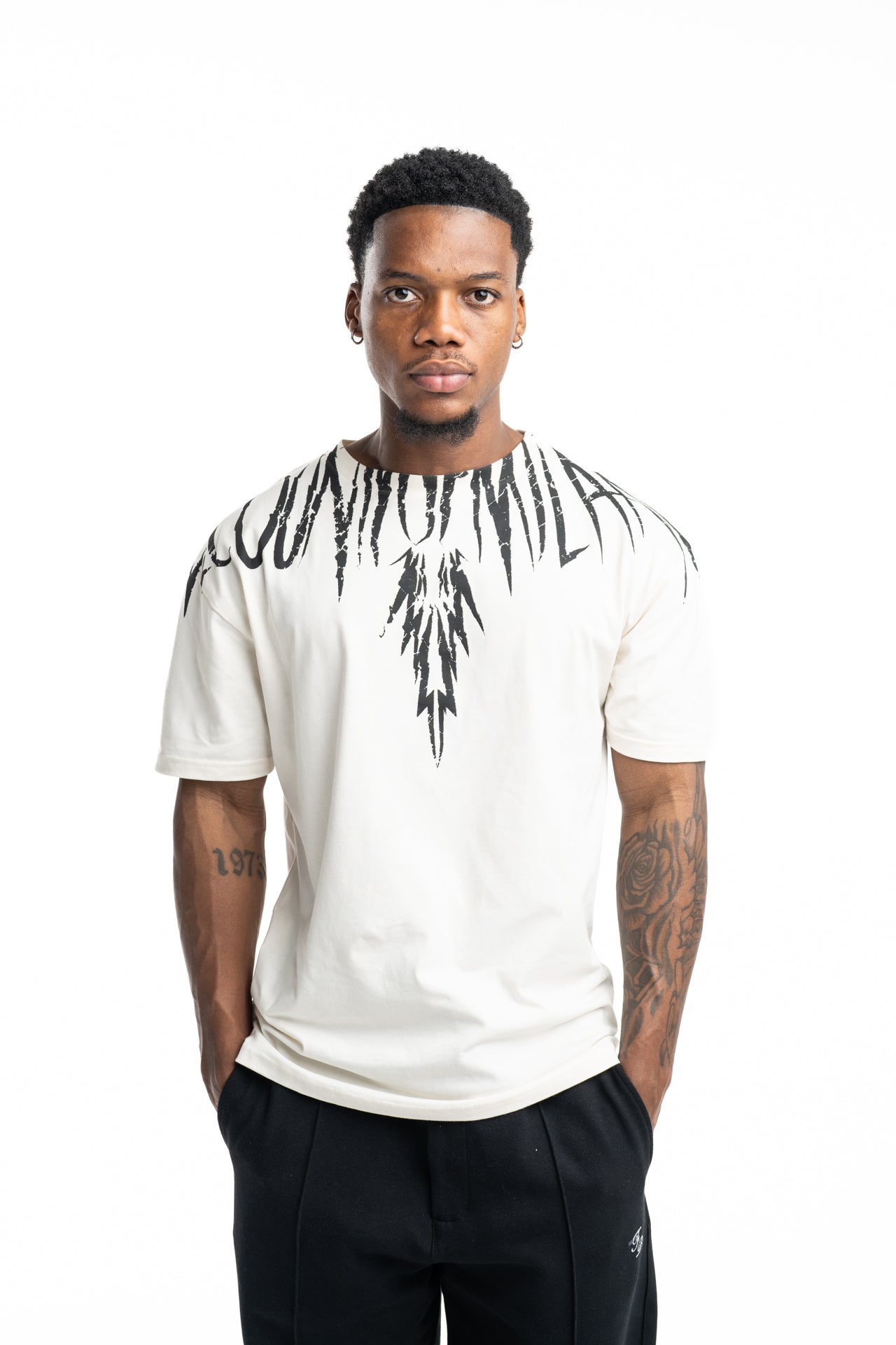County of Milan Men's T Shirt Coconut | S6CMMATH003-412